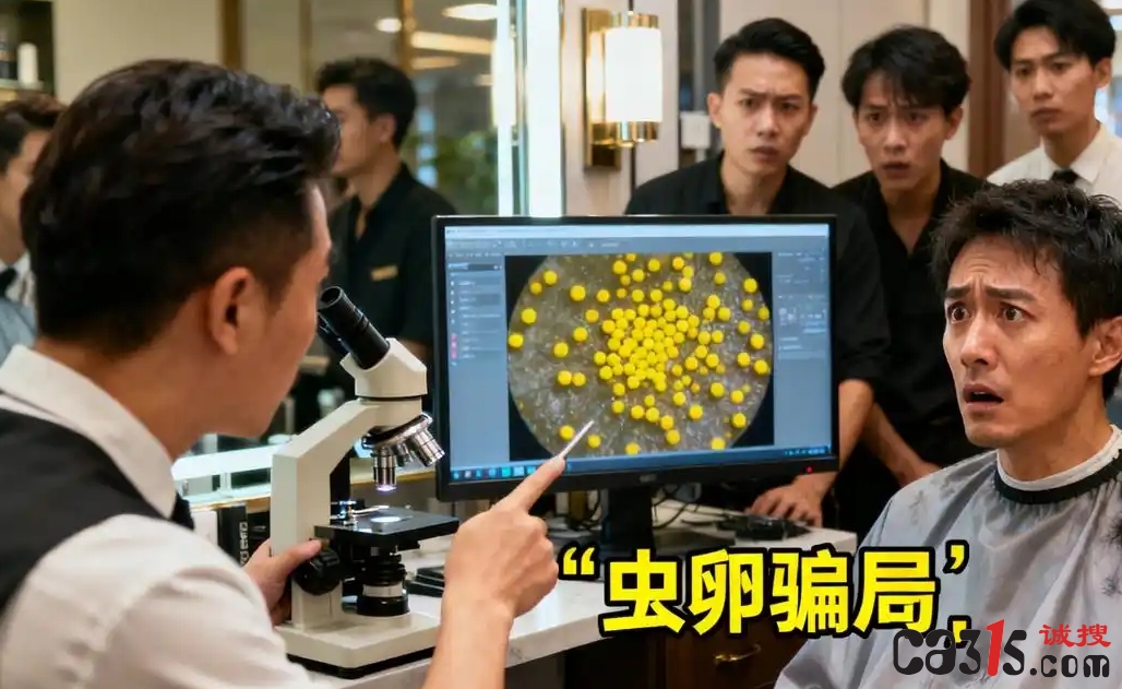 理发店上演“虫卵”骗局，一支药水成本几块卖880，百余人被骗上千万